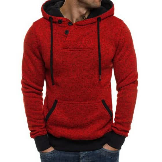 slim fit hooded sweatshirt