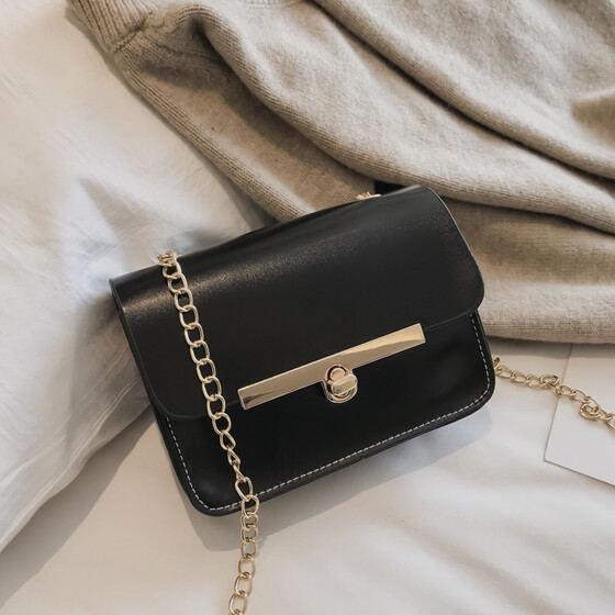Kmgjc Female Bag New Leather Wild Messenger Bag Small Square Bag Shoulder Bag Color : A, Size : 743 inches