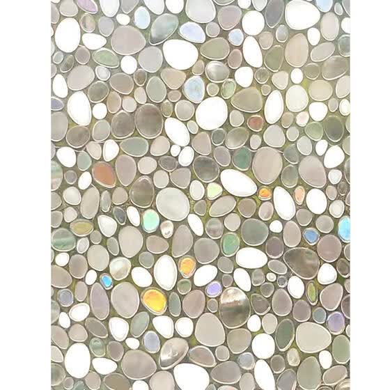 1pc 3d Pebble Glass Sticker Waterproof Static Paster 1pc 3d Pebble Glass Sticker Waterproof