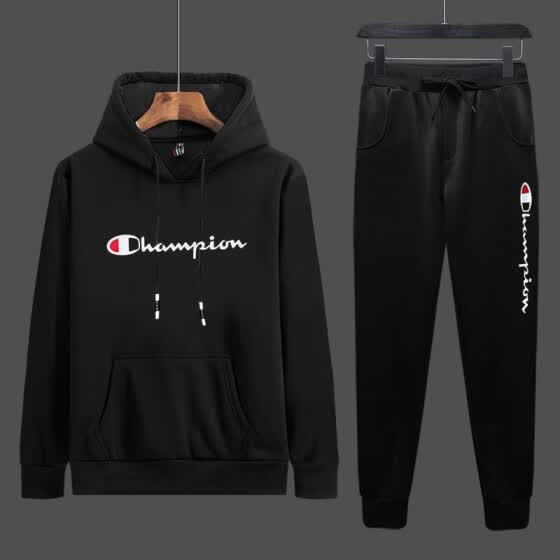 champion sweatpants and hoodie set