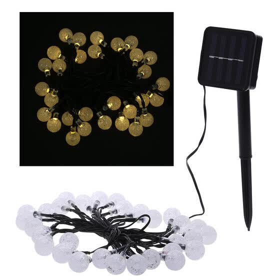 Shop Solar Light String 30led Bubble Beads Decorative Lights