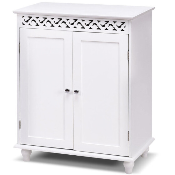 Shop White Wooden 2 Door Storage Cabinet Cupboard Online From Best