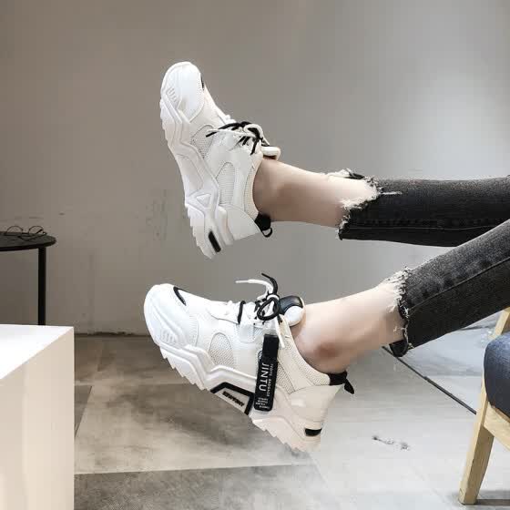 white non canvas shoes