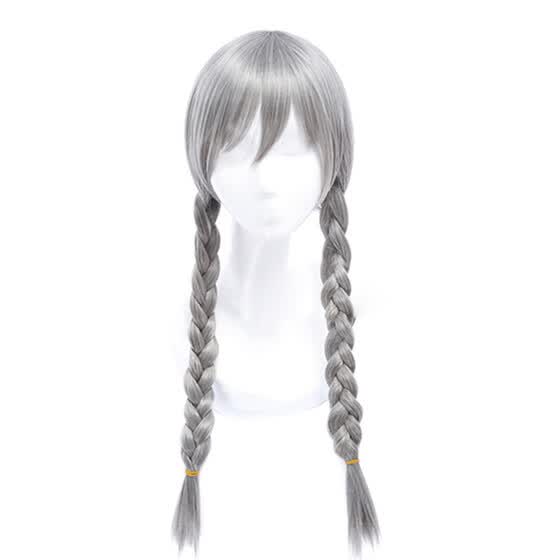 Shop Follure Synthetic Baby Hair Braided Double Lace Front Wig