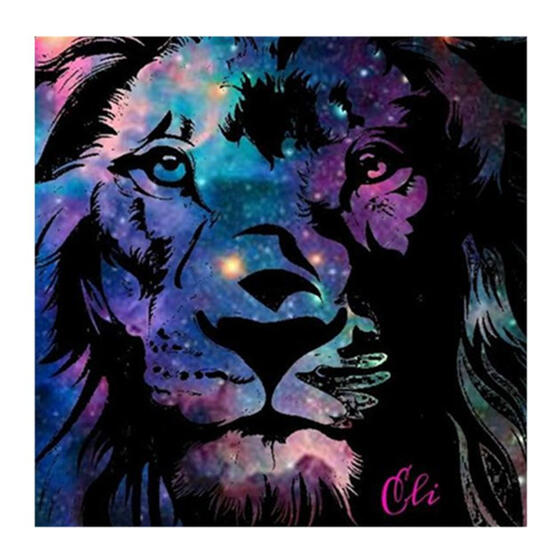 Full Drill Diamond Lion Painting Cross Diy 5D Cross Stitch For Home Decor