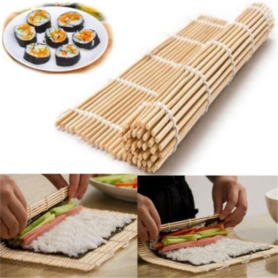 Home Kitchen Sushi Rolling Roller Plastic Sushi Mat Maker DIY Toll Tools Hot