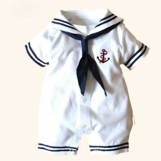 baby girl sailor romper