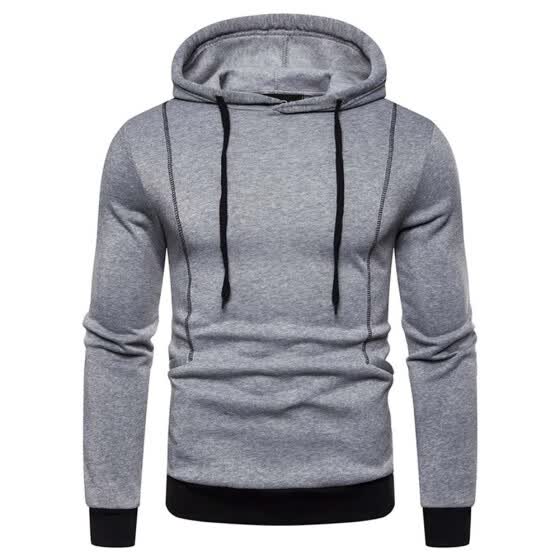 fashion casual solid color sport hoodie