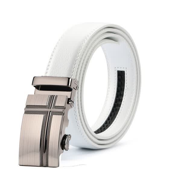 all white designer belts