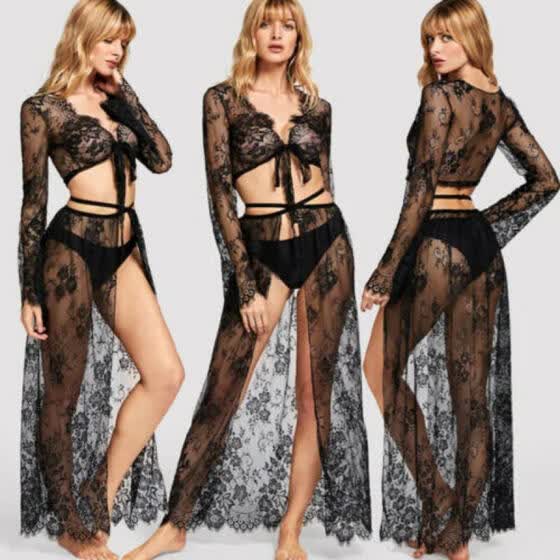 crochet dress over bikini