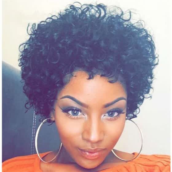 Shop Follure Black Women Natural Sexy Short Wavy Curly