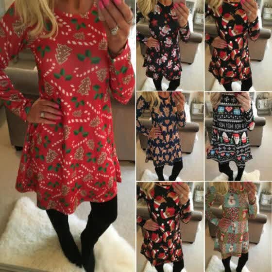 long christmas jumper dress