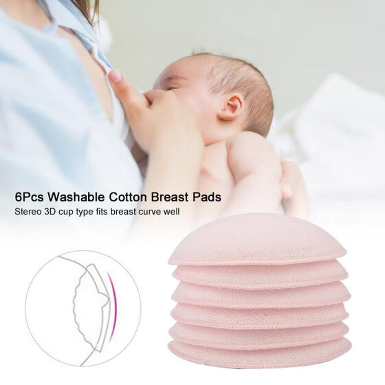 Cotton Maternal Breastfeeding Feeding Breast Pads Nursing Washable Reusable