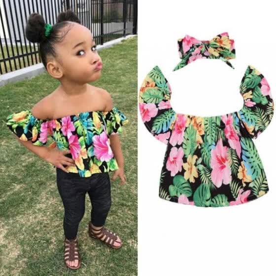 off the shoulder baby shirt