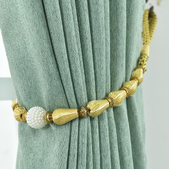 Shop 1pair Curtain Tiebacks Rope Drapery Curtain Rope Buckle