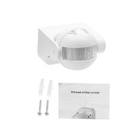Outdoor White PIR Sensor IP44 180° Movement Sensor Detector Pack of 3