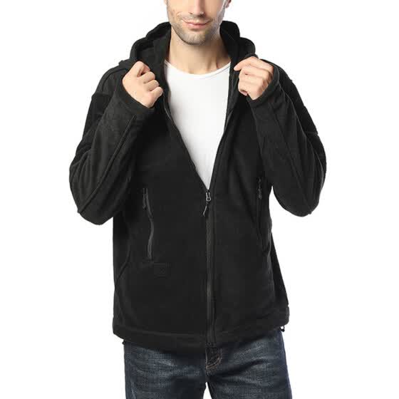 fluffy hooded jacket men's