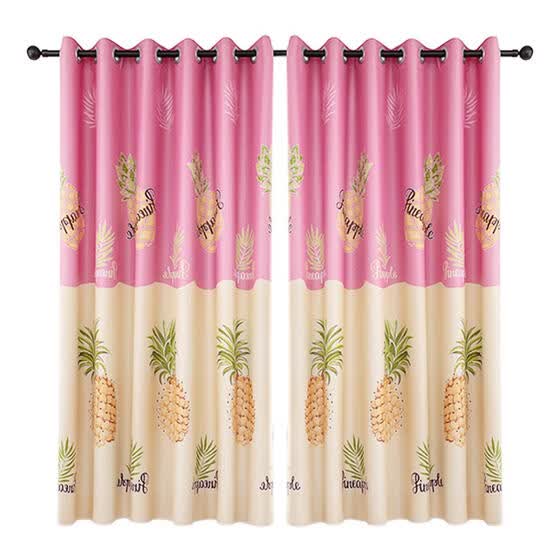 Shop Pineapple Print Polyester Curtain Living Room Blackout Window