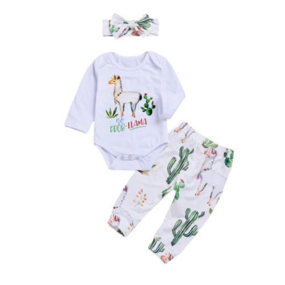 Newborn Infant Baby Girl T-Shirt Top+Floral Pants Leggings Outfit Set Clothes