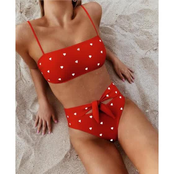 cheap high waisted bikini set