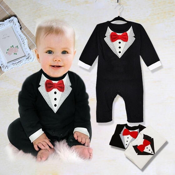 Newborn Kids Baby Boy Toddler Outfits Jumpsuit Romper Bodysuit Clothes Gentleman