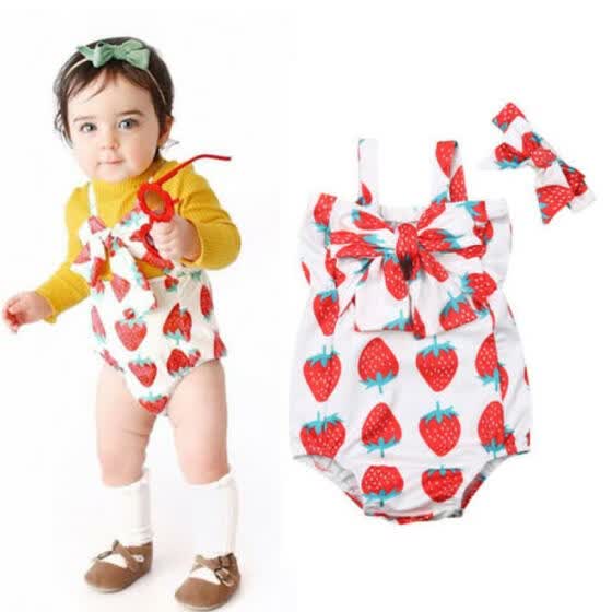strawberry romper womens