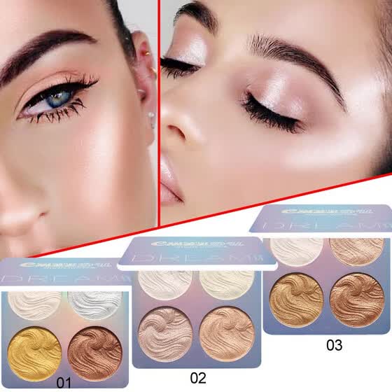 coloured highlighter makeup