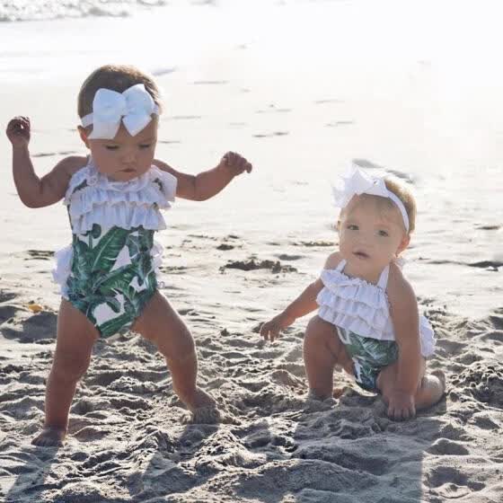 matching swimwear mum and baby