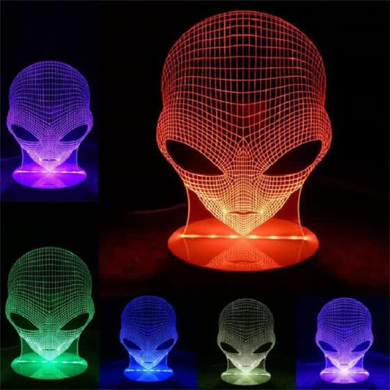 Kết quả hình ảnh cho Alien 3D LED Light