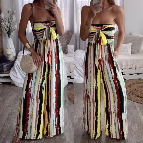womens rainbow romper