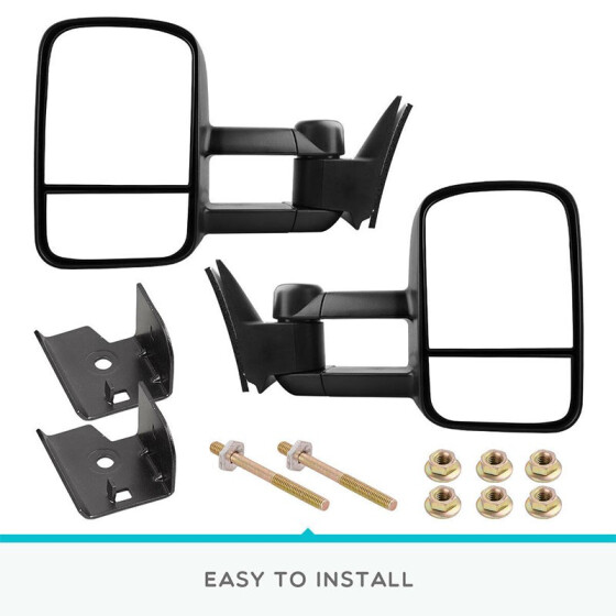 MIRROR 02 03 04 05 06 07 FORD F250 F350 Side TOW SET. 