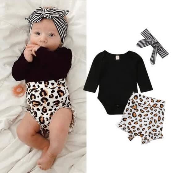 leopard baby pants