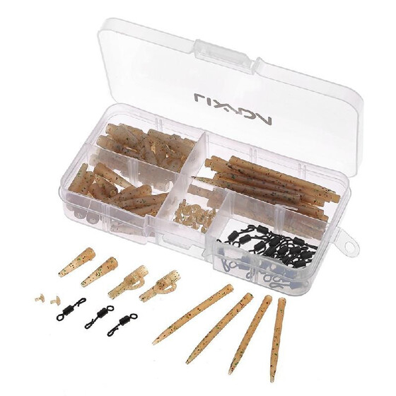 20 Sets Safety with Pins Tail Rubber Tubes Carp Fishing Tackle