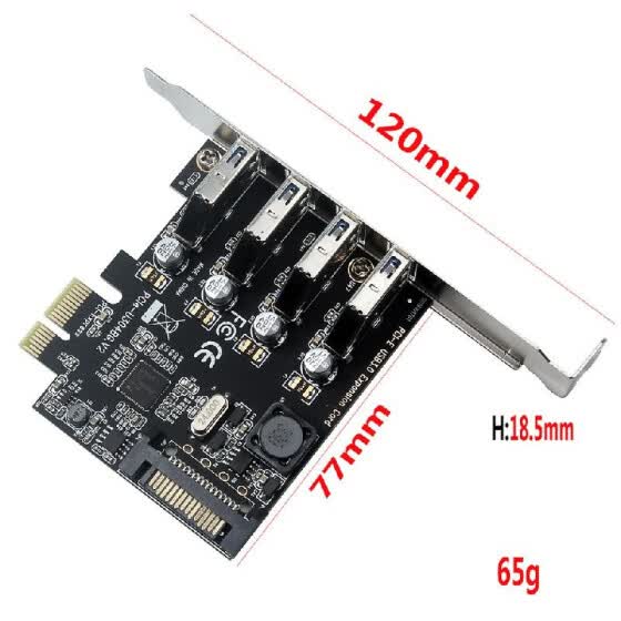 Shop Four Ports Usb 3 0 Super Fast 5gbps Pci E Expansion Card Pci Express Adapter Converter Card Power Supply Module For Desktop Pc Wit Online From Best Graphics Cards On Jd Com Global Site