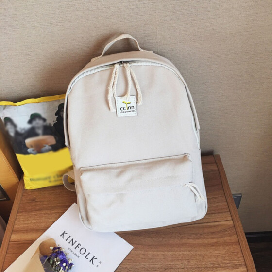 Girls Womens Fashion Simple Canvas Bag Shoulder Bag Backpack Travel