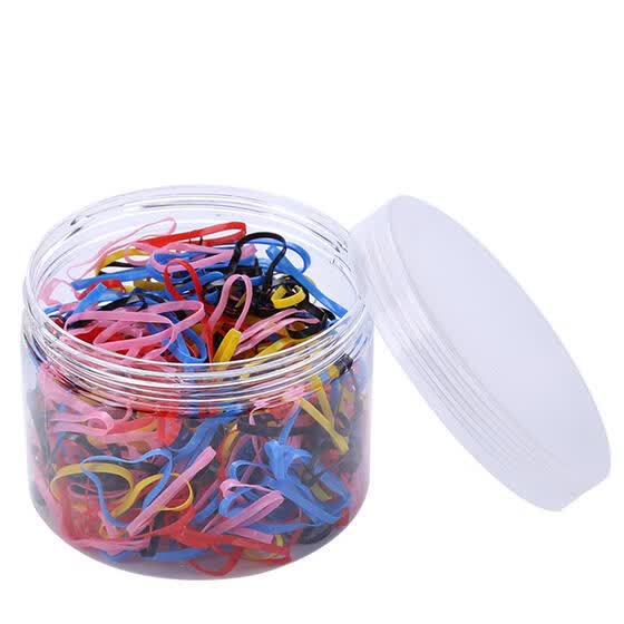 Shop 500pcs Colorful Rubber Band Ponytail Holder Kids Girl For