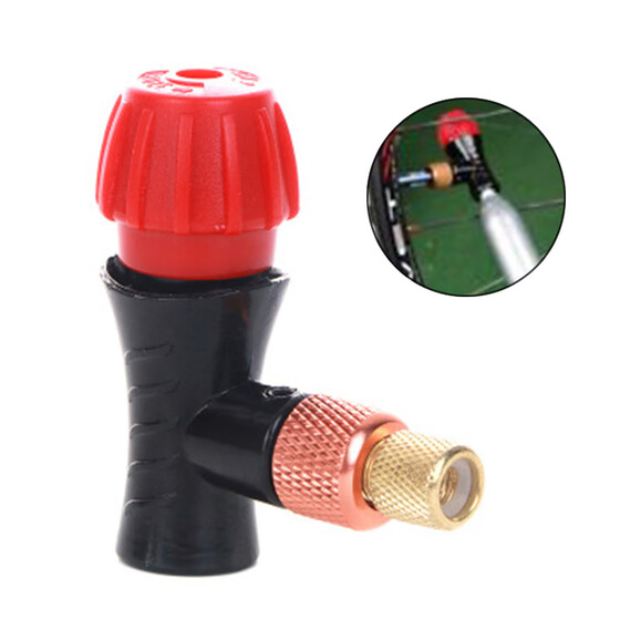 Bicycle CO2 Air Inflator Head for Bike Compatible for Presta and Schrader Valve