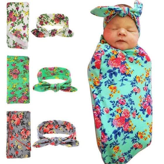floral swaddle wrap