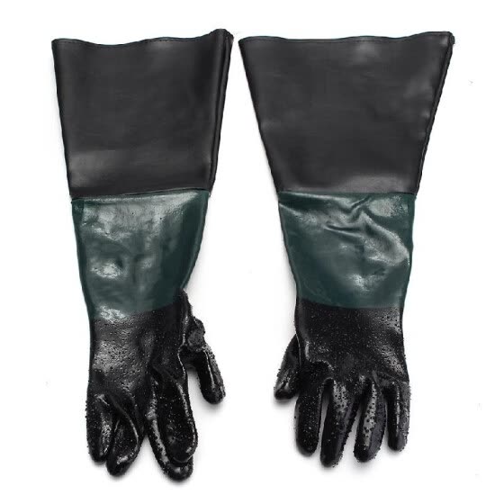 Shop 24 X10 Rubber Sandblasting Gloves For Sandblaster Sand Blast