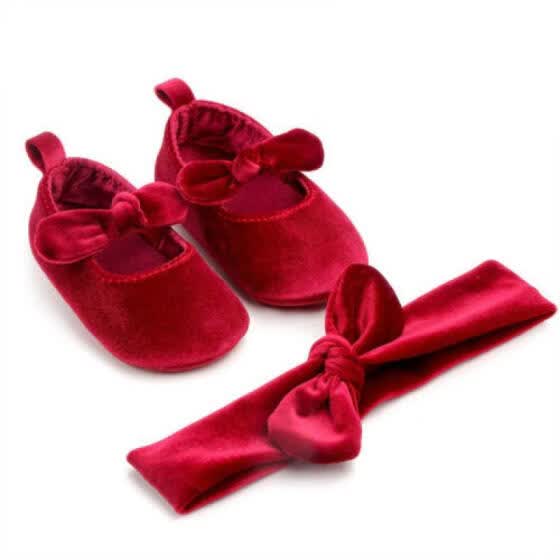 baby girl velvet shoes