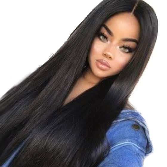 Shop Follure Women Long Black Front Hairstyle Synthetic Hair