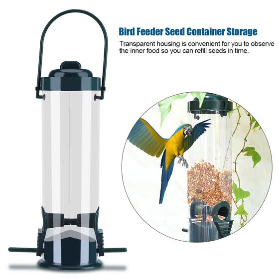 Shop 1pc Outdoor Garden Plastic Transparent Hanging Wild Bird