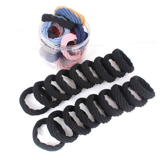 Shop 20pcs Set Scrunchie Storage Box Packaging Bold High Elastic