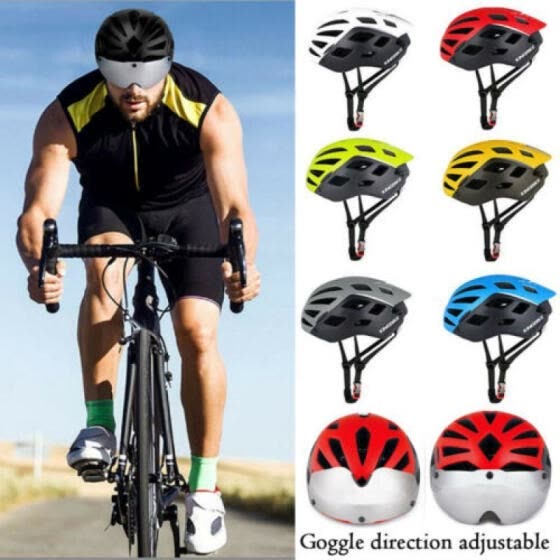 bike helmet with sun visor