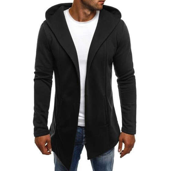 Men Leopard Sweater Pullover Tee Sweatshirt Splicing Fashion Tops Autumn Hooded