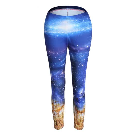 star print gym leggings