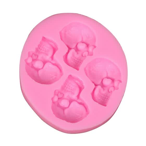 Shop 3d Skull Head Silicone Home Party Fondant Cake Mold Chocolate