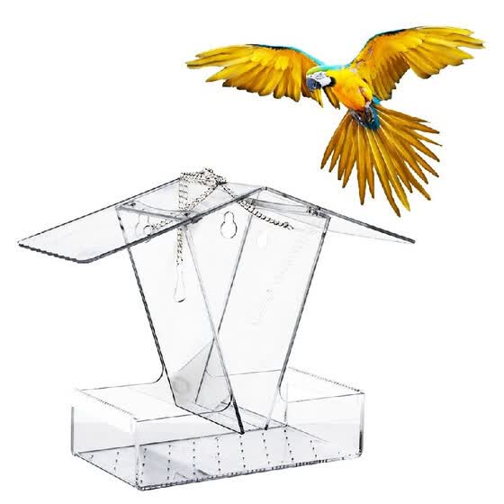 Shop Bird Feeder House Window Bird Feed Box Hanging Parrot Food