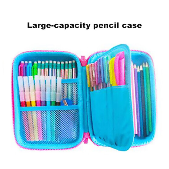 pencil case with pencils