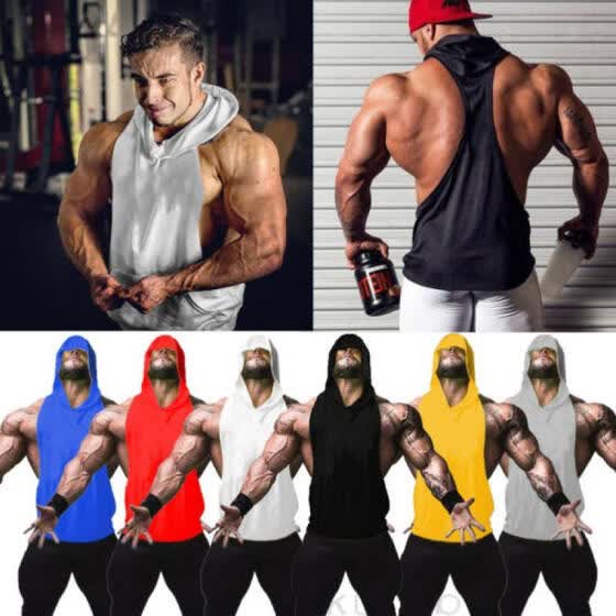 sleeveless hoodie bodybuilding
